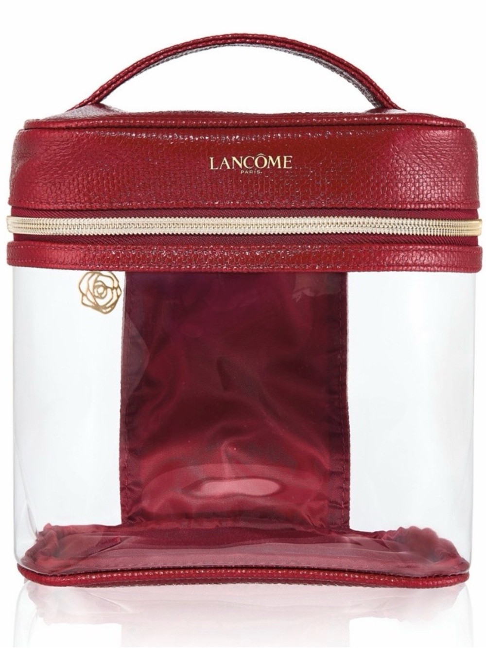 Lancôme Red Clear Travel Vanity Bag